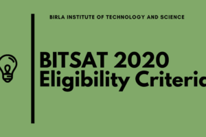 BITSAT Exam 2020