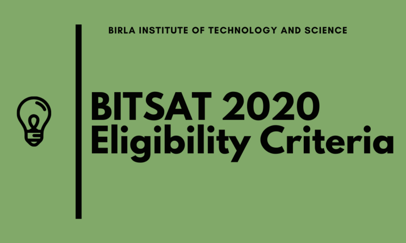 BITSAT Exam 2020